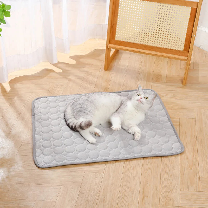 Ice Silk Pet Cooling Floor Mat