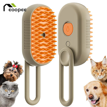 Pet Grooming Steam Brush