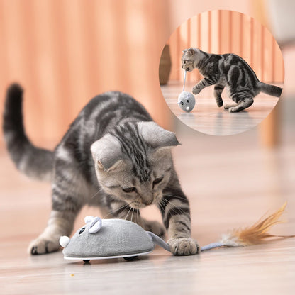 Cat Crawling Mouse Toy with USB Charging