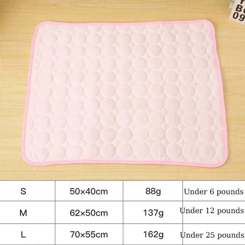 Ice Silk Pet Cooling Floor Mat