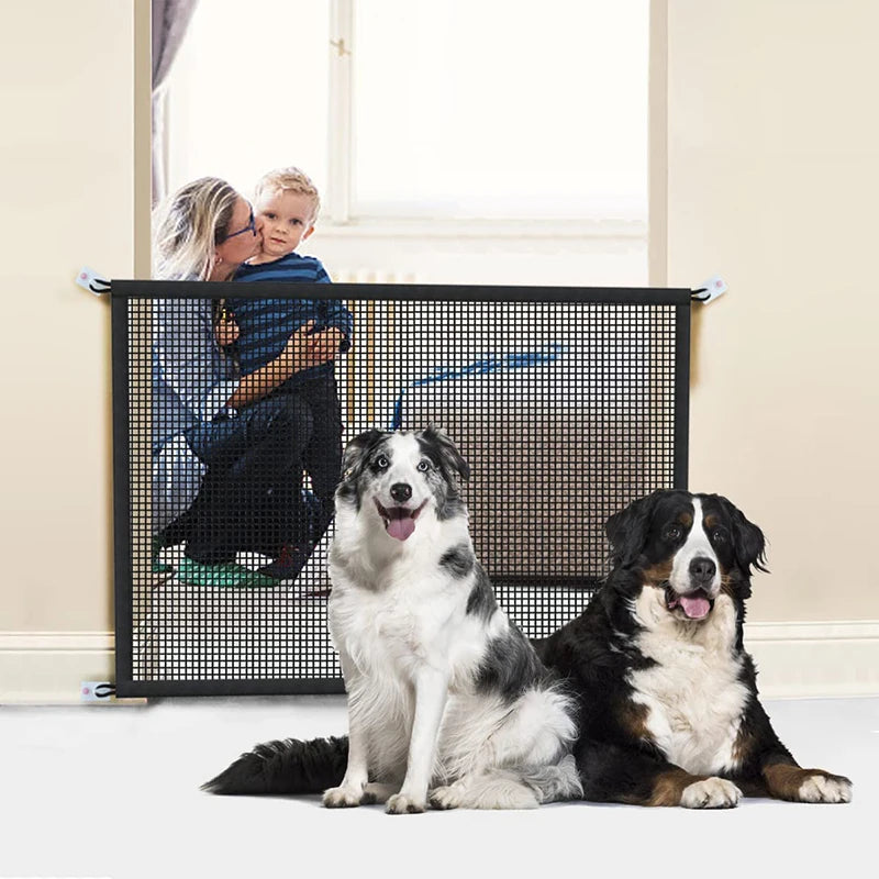 Folding Breathable Mesh Pet Gate