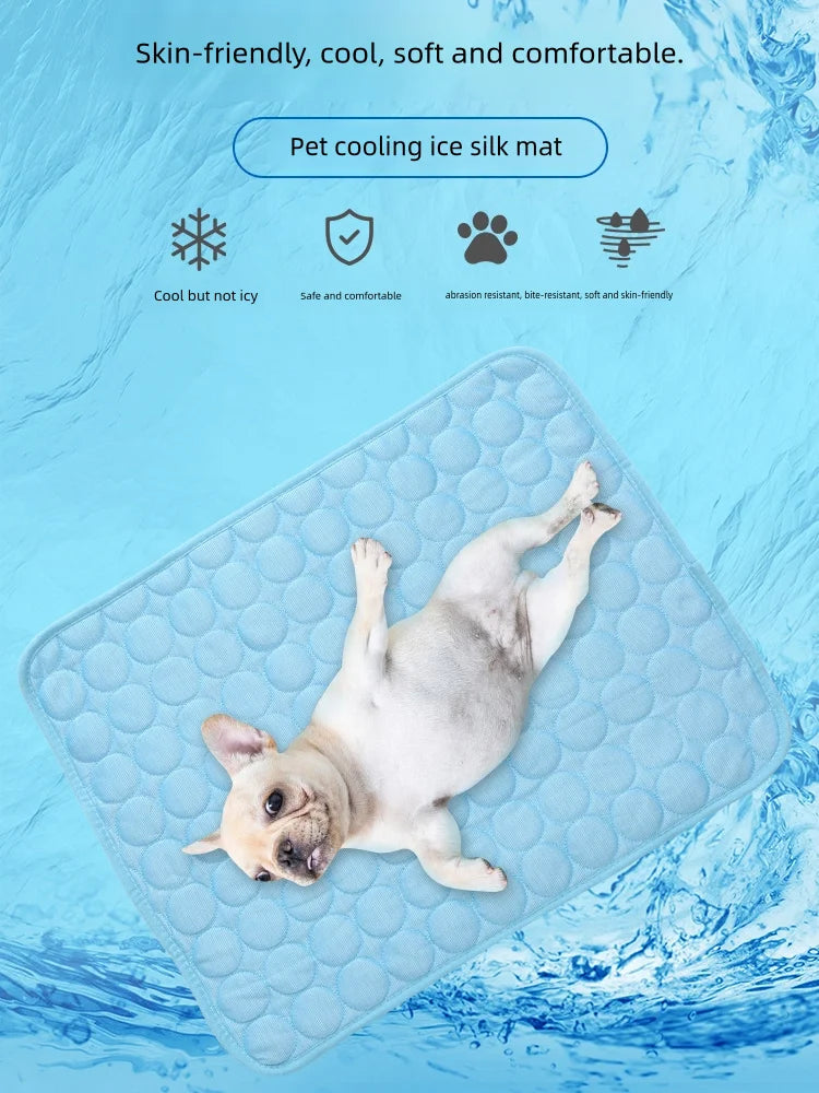 Ice Silk Pet Cooling Floor Mat