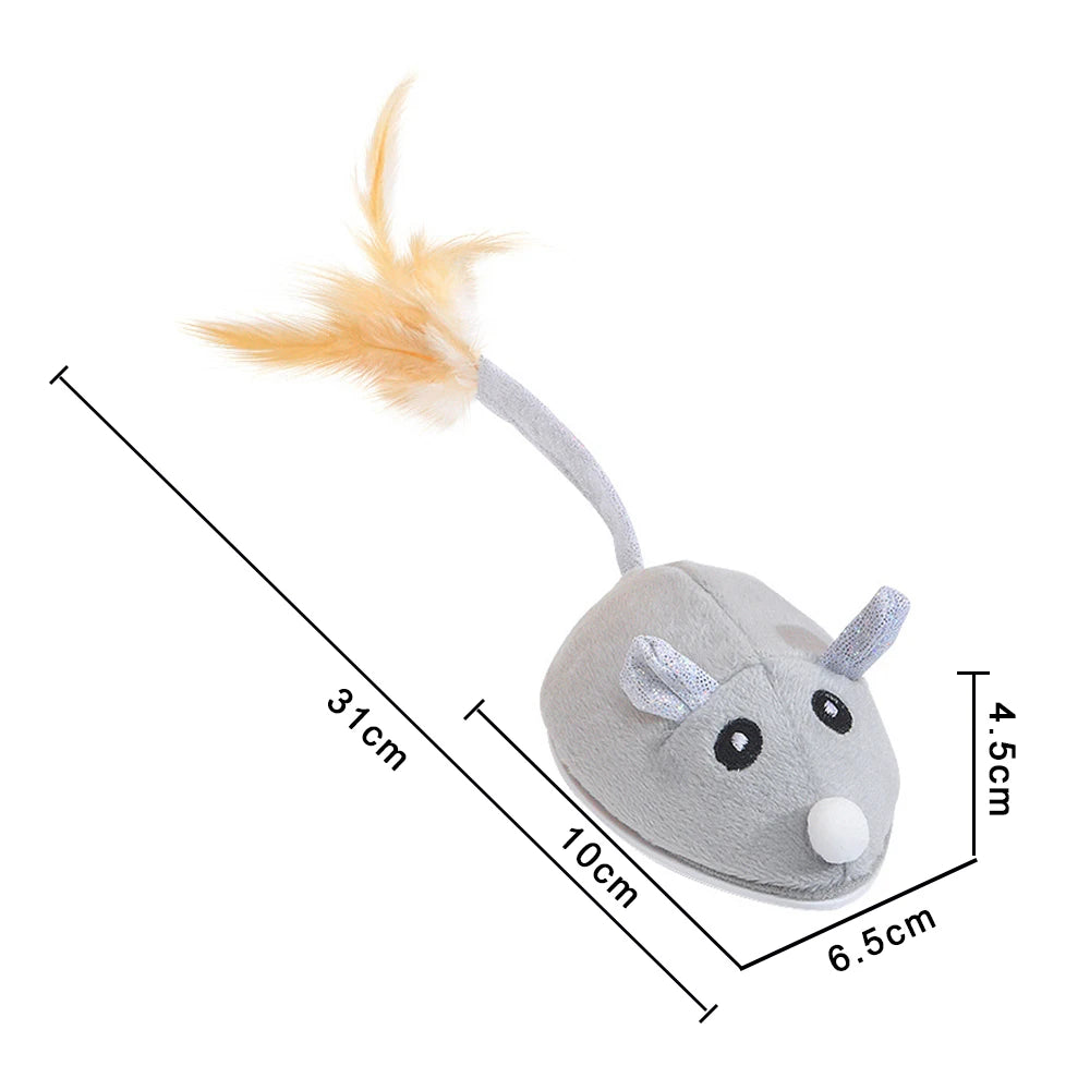 Cat Crawling Mouse Toy with USB Charging