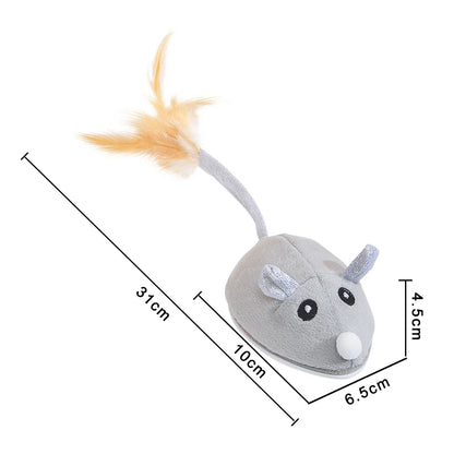 Cat Crawling Mouse Toy with USB Charging