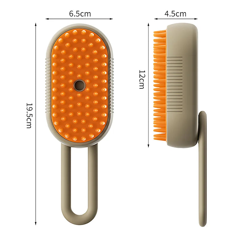 Pet Grooming Steam Brush